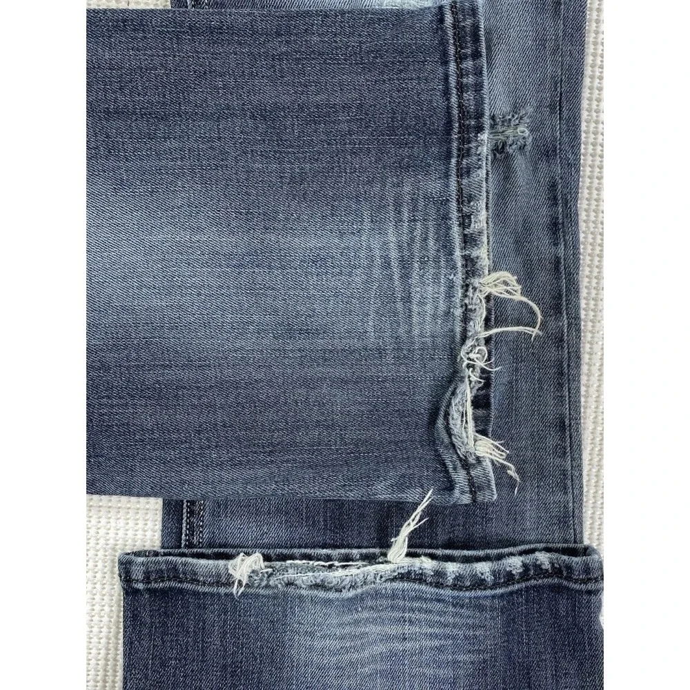 Diesel Zathan Bootcut Blue Denim Jeans Men's 32 x 34 Distressed